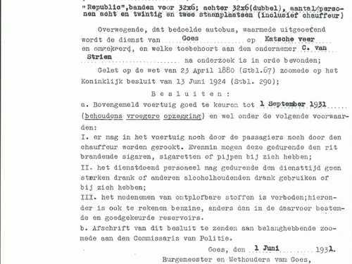 herkeuringsrapport gemeente Goes 1-6-1931 voor 3 maanden. <br />Bron: archief Goes, via T.J. Rijn.